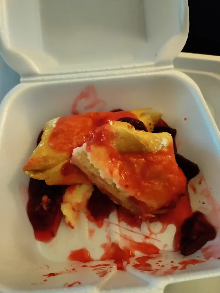 Fried Strawberry Cheesecake